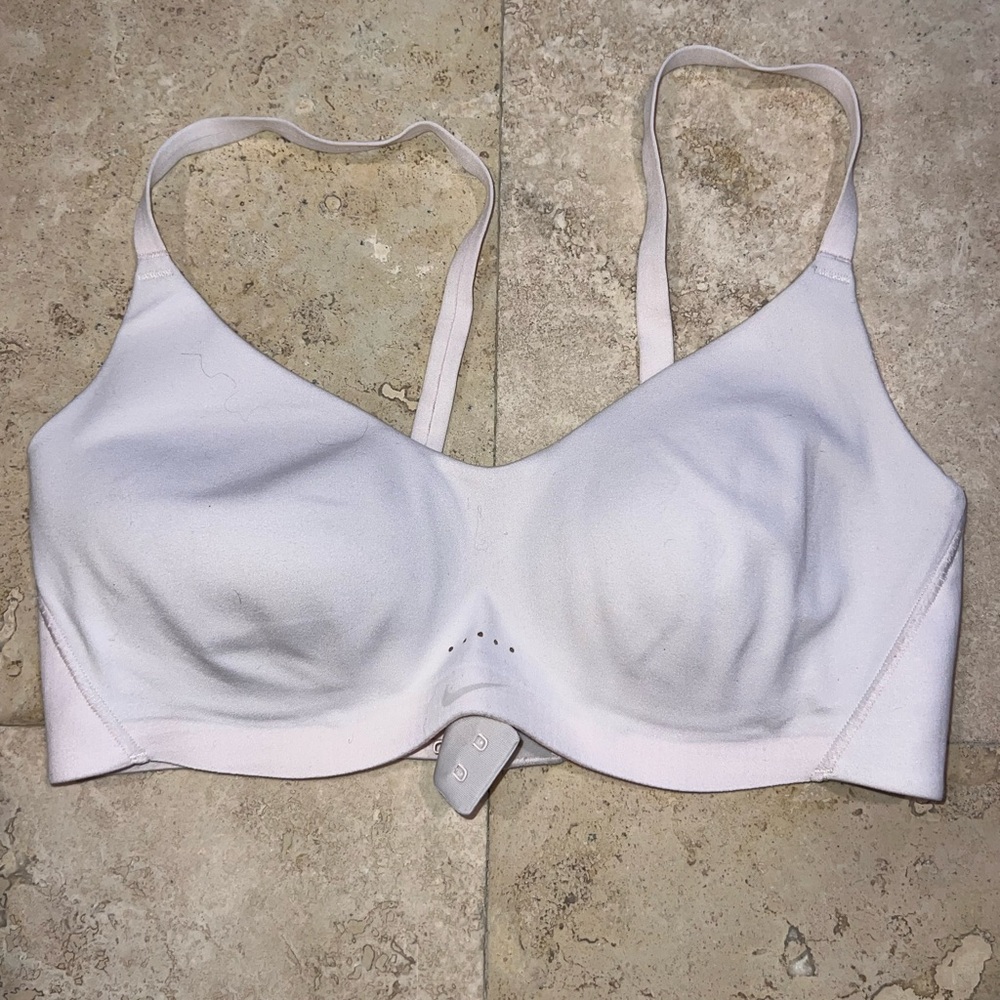 Nike Pale Pink Sports Bra with Adjustable Straps